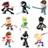 Bonkers Toys Ninja Kidz Mystery Figures Set