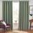 Furn Dawn Eucalyptus Thermal Blackout Eyelet Curtain 168 x 183 cm
