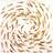 WERNS Painting Fish School Gold-White Tavla 100x100cm