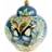 WERNS Lidded Blue Vas 26cm