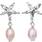 Maanesten Sandie Earrings - Silver/Pearls