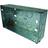 Wickes 2 Gang Metal Box 35mm Silver
