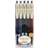 Zebra Sarasa Clip Gel Ink Ballpoint Pen Vintage Colours 5-pack