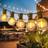 BokiHuk Waterproof Shatterproof LED Globe Black Ljusslinga 12 Lampor