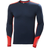 Helly Hansen Men's Lifa Merino Midweight Crew Base Layer - Navy