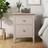 Dunelm Lynton Natural Bedside Table 40x49cm