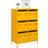 vidaXL Highboard Mustard Yellow 68 x 39 x 101.5 cm Steel Sideboard