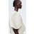 H&M Ladies Beige Balloon-sleeved blouse