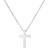 Trendhim Argentia Cross Pendant Necklace - Silver