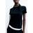 H&M Ladies Black Fitted T-shirt