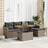 vidaXL 6 Piece Garden Sofa with Cushions Outdoor Lounge Set