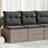 vidaXL 4 Piece Garden Sofa with Cushions Outdoor Lounge Set