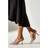 Coast Pearl Sling Back Pointed Court Shoes - Beige