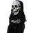 Living and Home Halloween Voice-Controlled Skull Ground Plug Ghost Secret Room Haunted House Atmosphere Decoration Props Black One Size