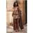 PrettyLittleThing Brown Check Woven Tailored Puff Ball Waistband Skirt
