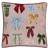 Furn Noortje Bows Printed 45 x 45 cm - Silk Cushion Cover Pink (45x45cm)