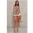 PrettyLittleThing Taupe Woven Lace Up Foldover Detail Mini Dress