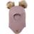 Mikk-Line Wool Balaclava Pom Poms - Twilight Mauve (50036ML-1)