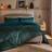 Dunelm Albany Textured Set - Duvet Cover Green (220x260cm)
