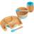 Tiny Dining 5pc Bamboo Elephant Baby Weaning Set Blue One Size