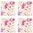 Cath Kidston Friendship Gardens Cream Set of 4 Coaster 4pcs