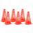 vidaXL Fotbollskoner 6 St Stapelbara Orange 13x13x22.5 cm