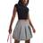 ASOS DESIGN Tailored Pleated Mini Skirt - Grey