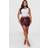 PrettyLittleThing Shape Burgundy Disc Sequin Micro Mini Skirt - Red