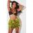 PrettyLittleThing Shape Lime Disc Sequin Mini Skirt - Green