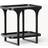 Westwing Collection Bella Black Sengebord 40x55cm