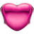 Pandora Heart Charm - Silver/Pink