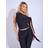 Public Desire Knot Detail Asymmetric One Shoulder Luxe Slinky Top - Black