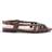 River Island Womens Brown Leather Sling Back Ballet Pumps