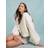 Miss Selfridge embroidered flower cardigan in cream-White