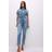 Good American Fit For Success Stretch-Denim Jumpsuit - Blue