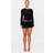PrettyLittleThing Black Frilly Asymmetric Hem Mini Skirt, Black