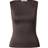 Weekday Annie Boat Neck Tank Top - Brown