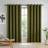 Catherine Lansfield Wilson Velvet Blackout Thermal Eyelet Curtains 46 cm x 137.16 cm Drop - Green