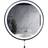 ValueLights Matt Black Bathroom Mirror Round Pull Switch