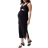 Ingrid+Isabel The Peekaboo Midi Maternity Dress - Black