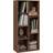 Floor Standing Storage Unit Walnut Book Shelf 106cm