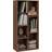 Homcom Modern Cabinet for Home Office Walnut Book Shelf 106cm