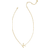 Kendra Scott Letter K Short Pendant Necklace - Gold/Pearl