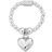 ChloBo Mini Puffed Heart Ring - Silver
