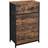 Songmics Industrial Style Dresser Unit Rustic Brown/Black Byrå 56x89.3cm