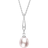 C. W. Sellors Drop Necklace - Silver/Pearl