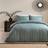 Dunelm Westley Seersucker and Pillowcase Set - Olive Duvet Cover Green (200x135cm)