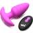 Bang Rotating & Vibrating Silicone Butt Plug with Remote