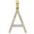 Bagatela 14K Yellow Gold Diamond Letter A Initial Pendant
