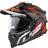 LS2 Adventurehjelm MX701 Explorer Spire - Sort/Titanium/Rød
